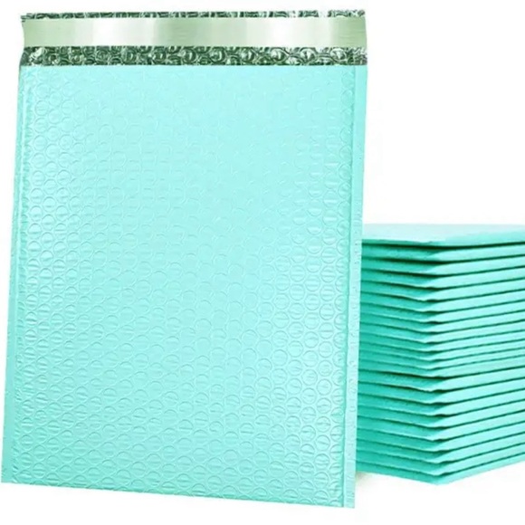 20 Teal Bubble Mailers - Picture 1 of 5